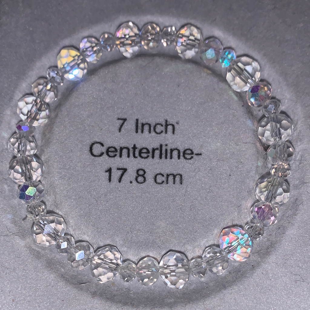 Aurora Borealis Crystal Beaded Stretch Bracelet